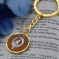 Clan MacFie Crest & Tartan Pendant Keychain