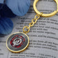 Clan MacTavish Crest & Tartan Knot Pendant Keychain