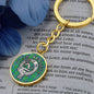 Clan Kennedy Crest & Tartan Pendant Keychain