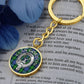 Clan Gordon Crest & Tartan Pendant Keychain