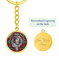 Clan Ruthven Crest & Tartan Pendant Keychain