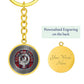 Clan MacTavish Crest & Tartan Knot Pendant Keychain