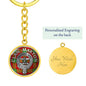 Clan Maxton Crest & Tartan Pendant Keychain