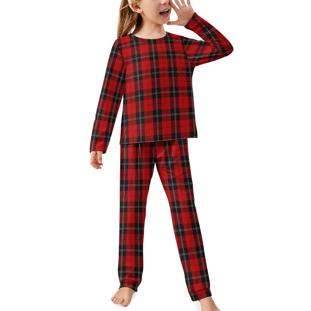 Clan Ramsay Tartan Girl's Pajama suit