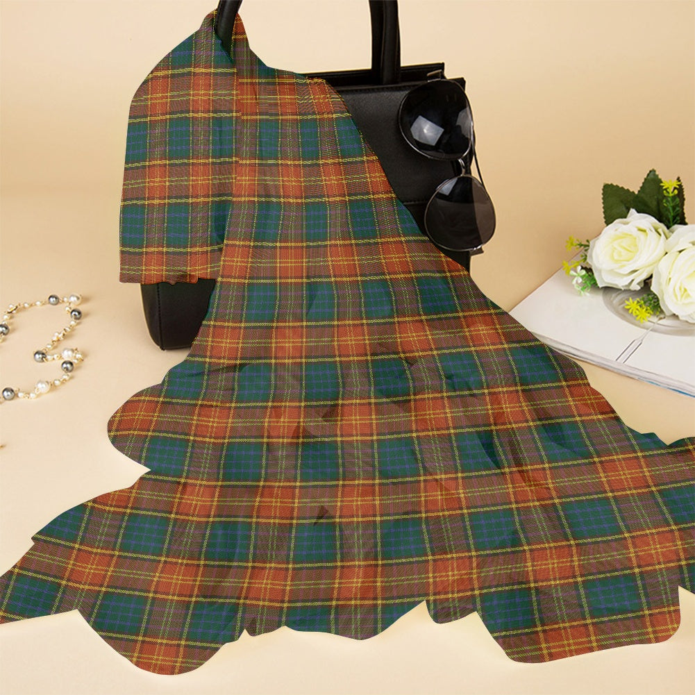 Irish County Roscommon Tartan Chiffon Scarf