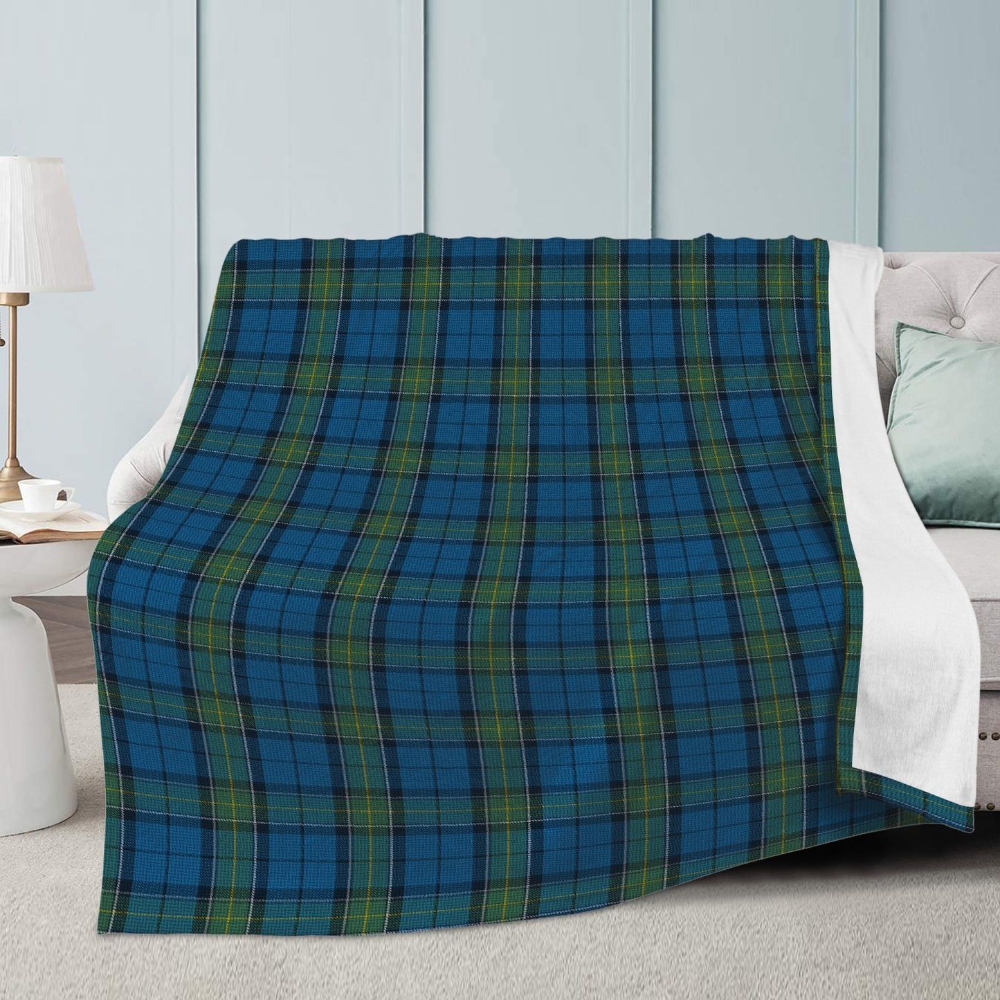 US State - Rhode Island Tartan Fleece Blanket