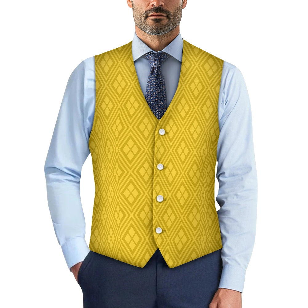 Wagara - Hishi Gold Suit vest jacket