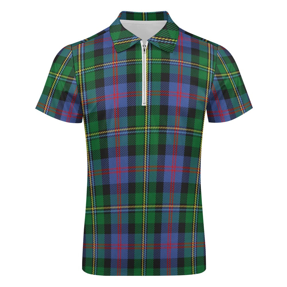 Clan Malcolm Tartan Short sleeve polo shirt