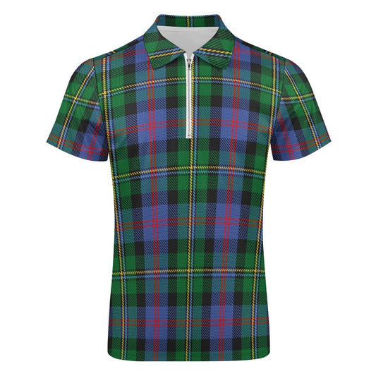 Clan Malcolm Tartan Short sleeve polo shirt