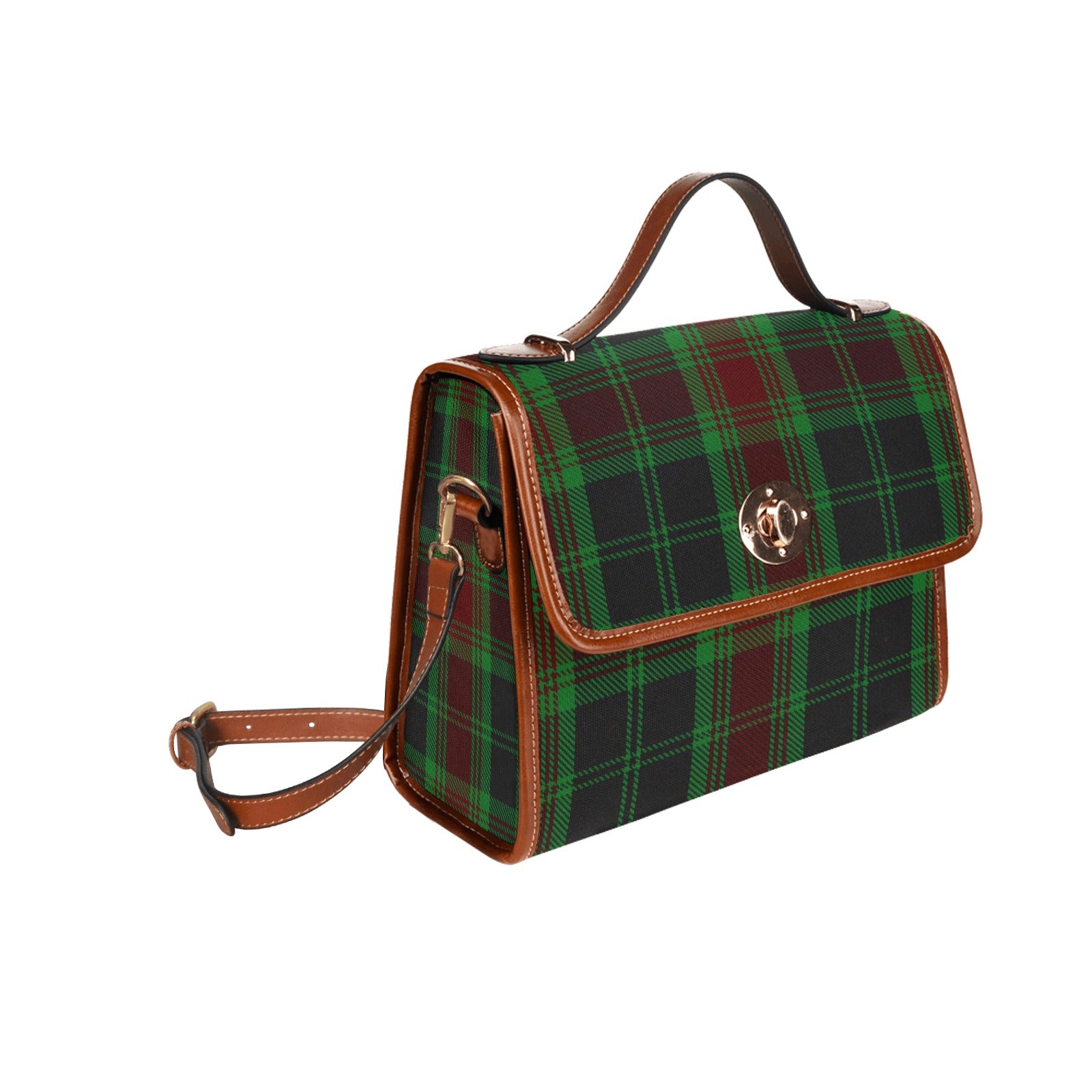 Irish County Carlow Tartan Canvas Handbag