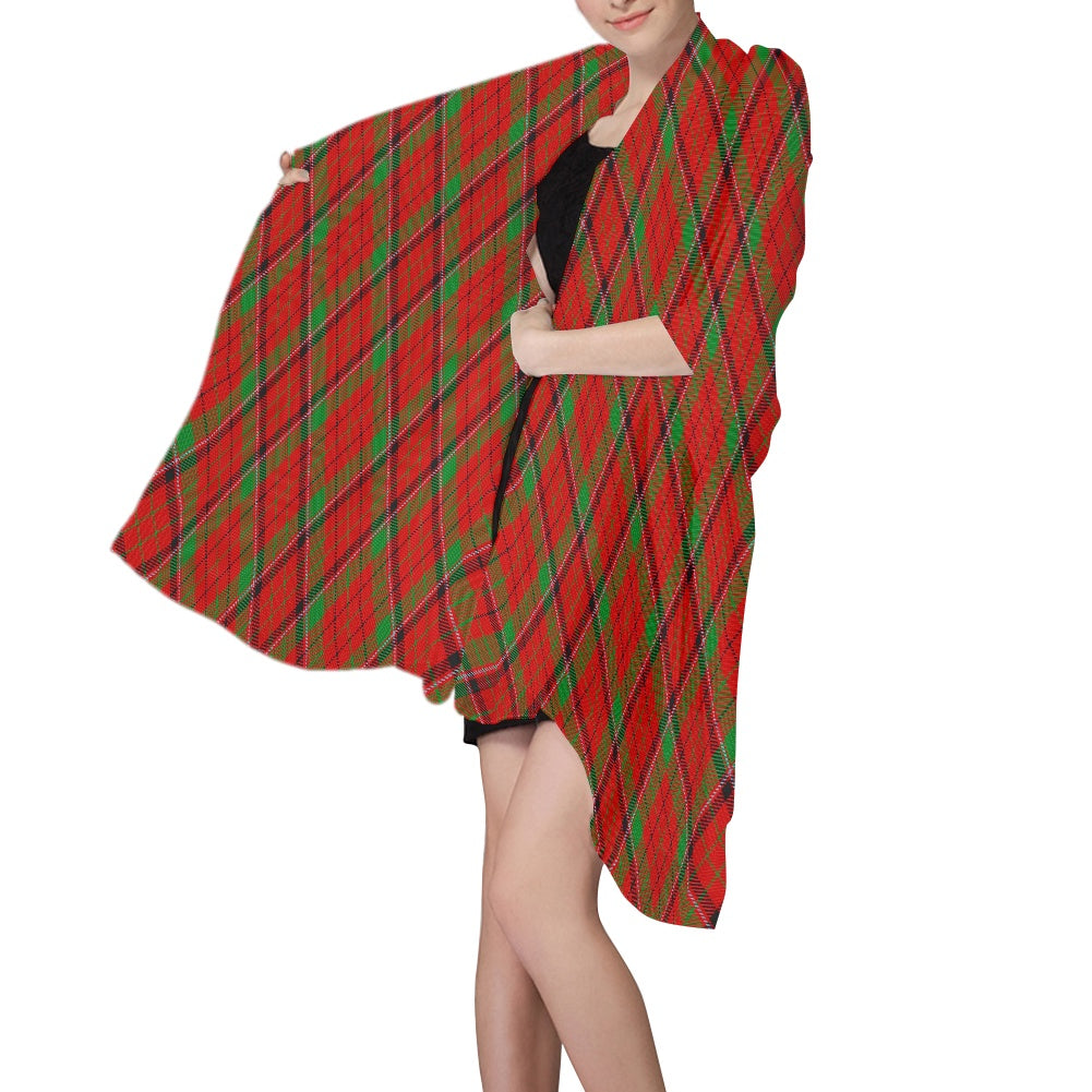 Clan Nicholson Tartan Chiffon Scarf