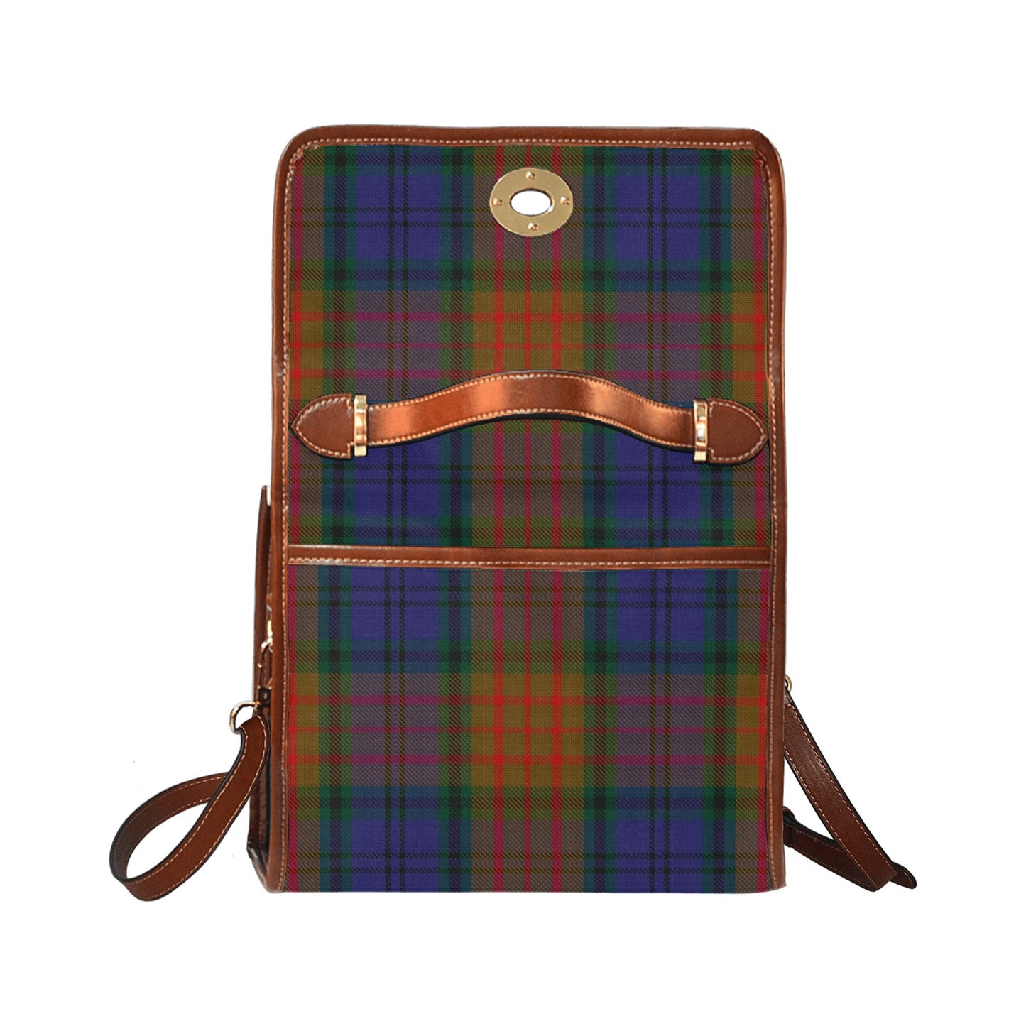 Irish County Longford Tartan Canvas Handbag