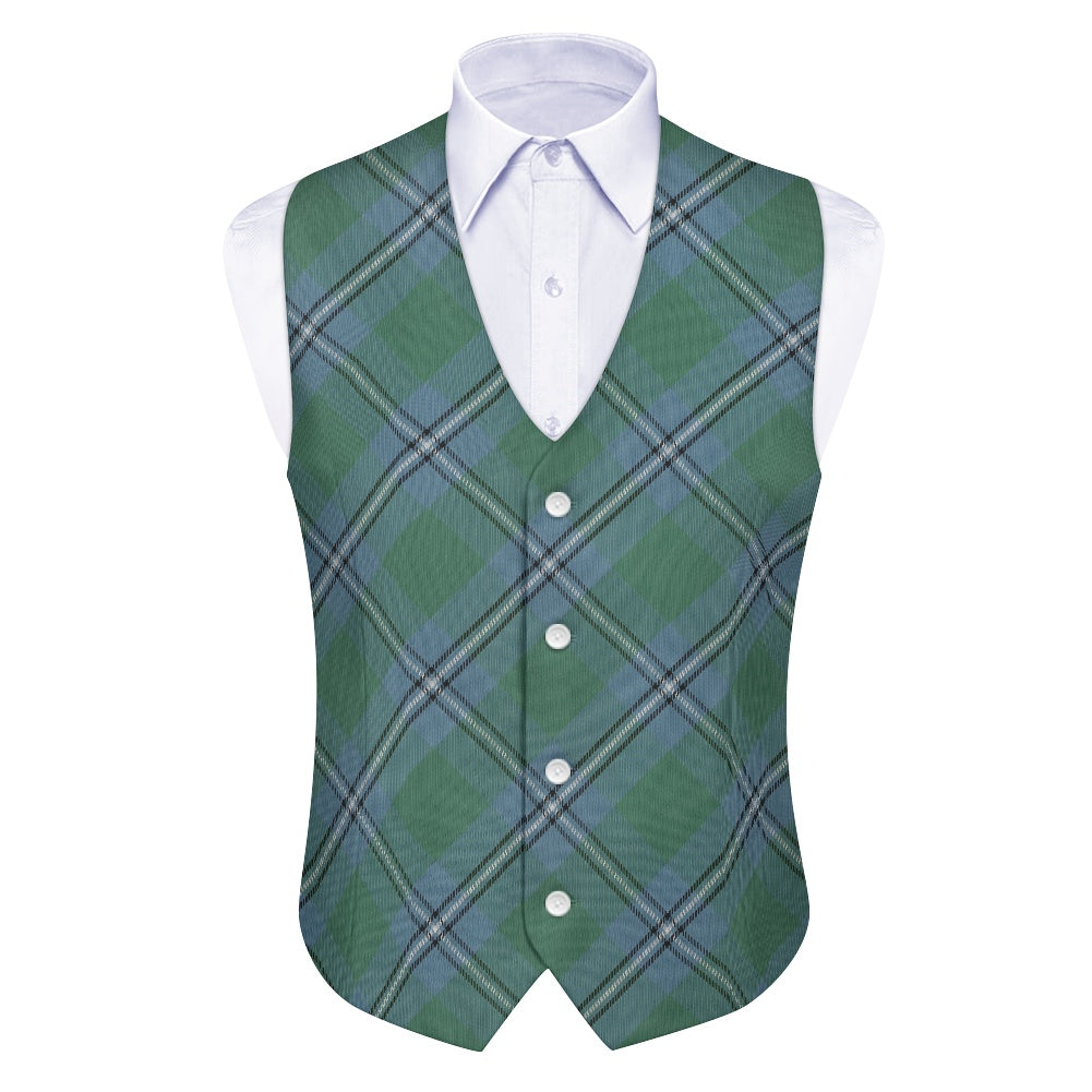 Clan Irvine of Drum Tartan Bias Suit vest jacket