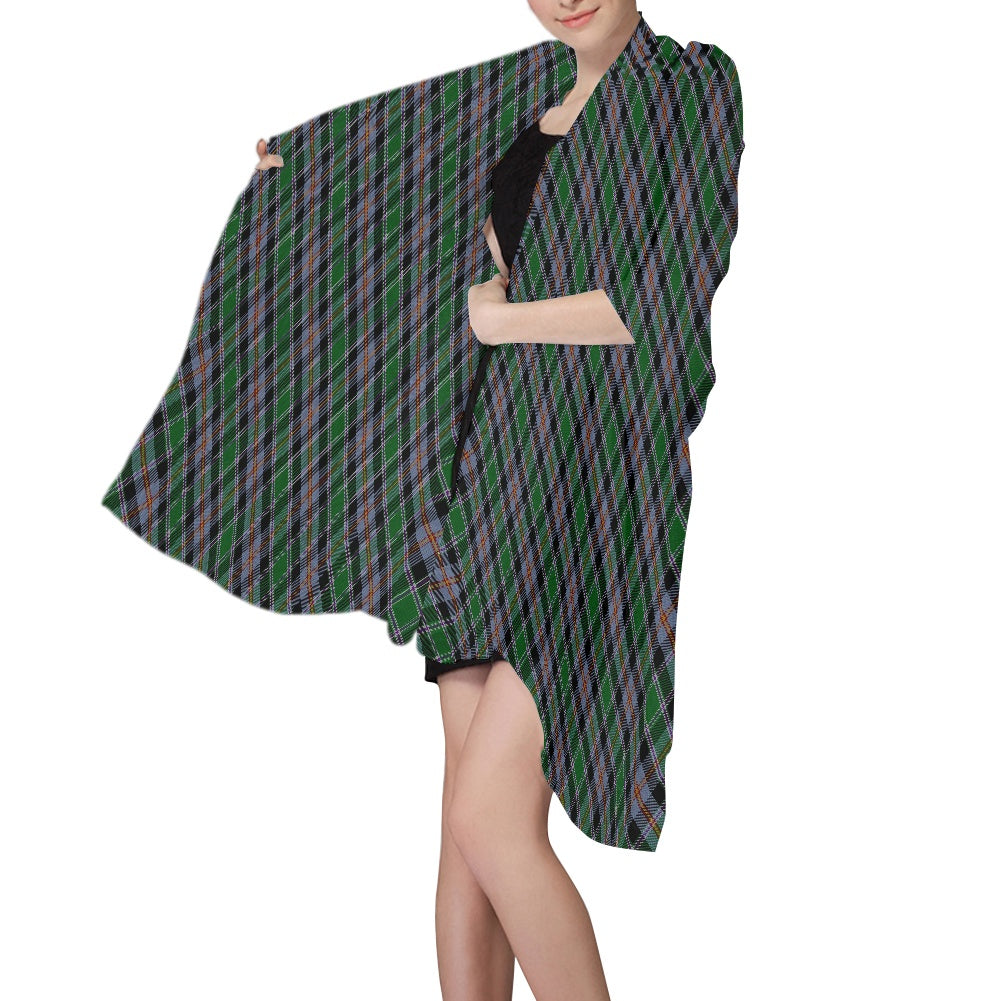 US State - Colorado Tartan Bias Chiffon Scarf