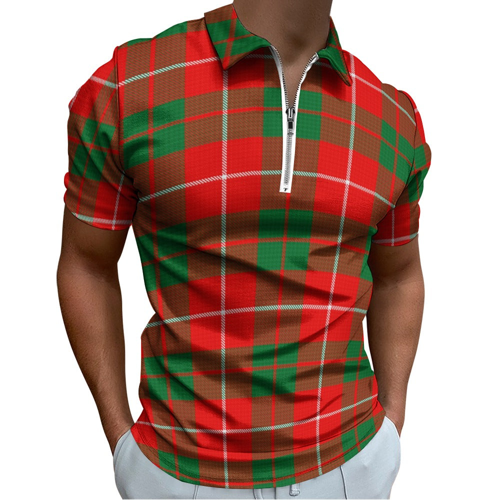 Clan MacKinnon Tartan Short sleeve polo shirt