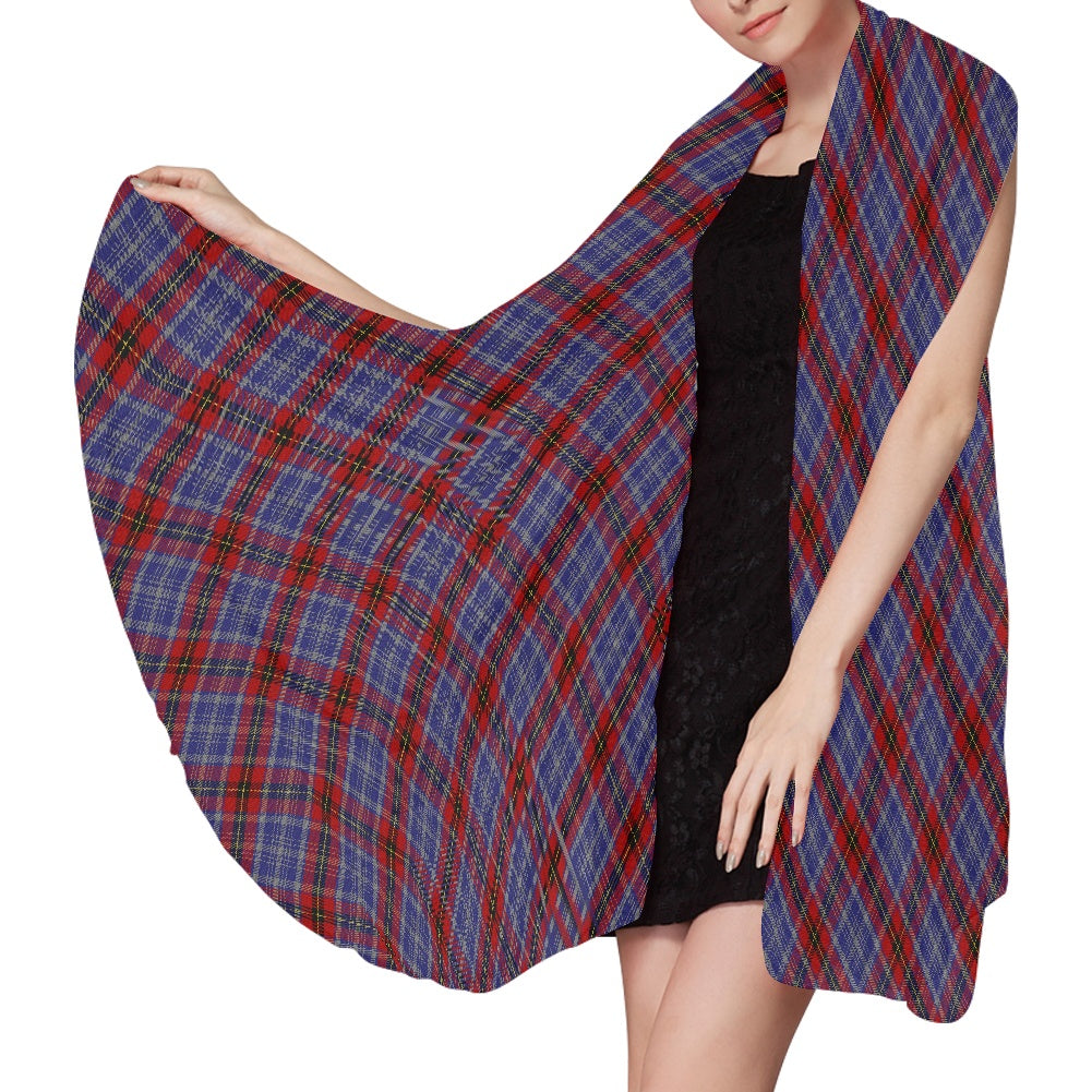 Clan Stephens Tartan Bias Chiffon Scarf