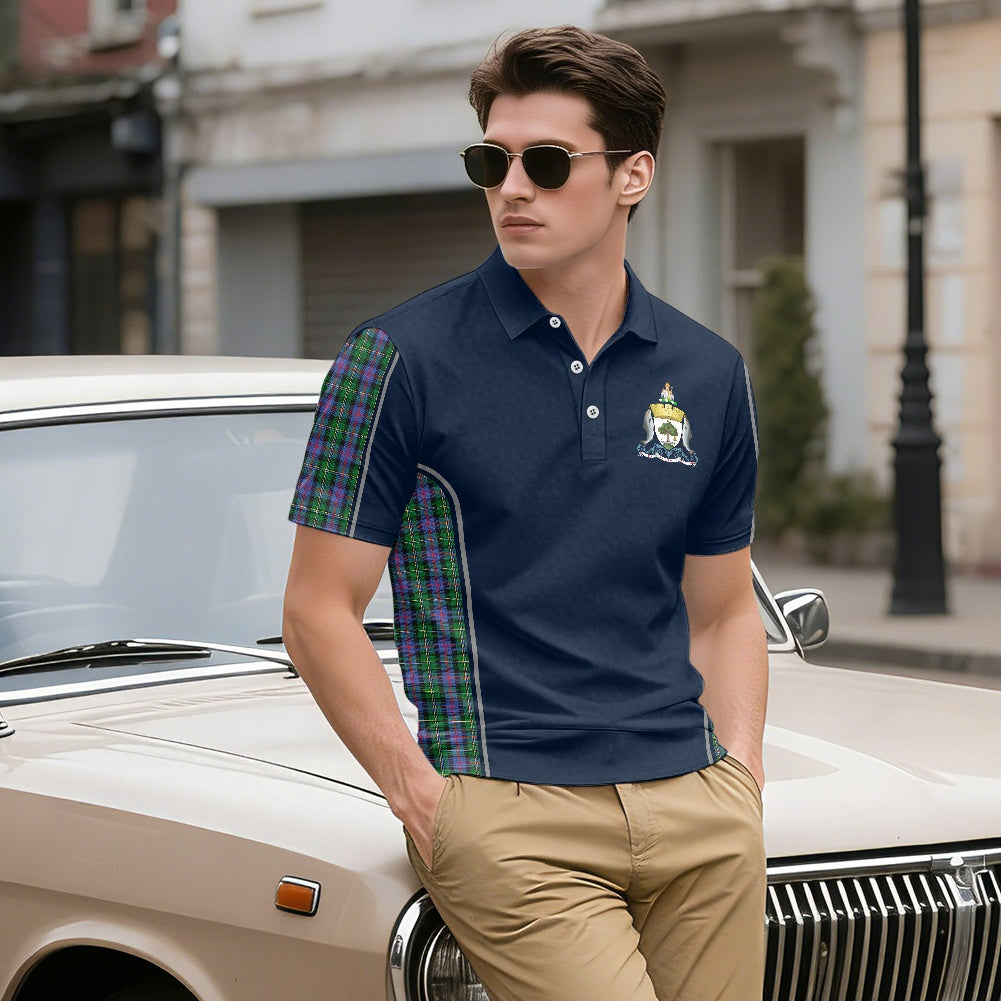 Glasgow City Crest & Malcolm Tartan Polo