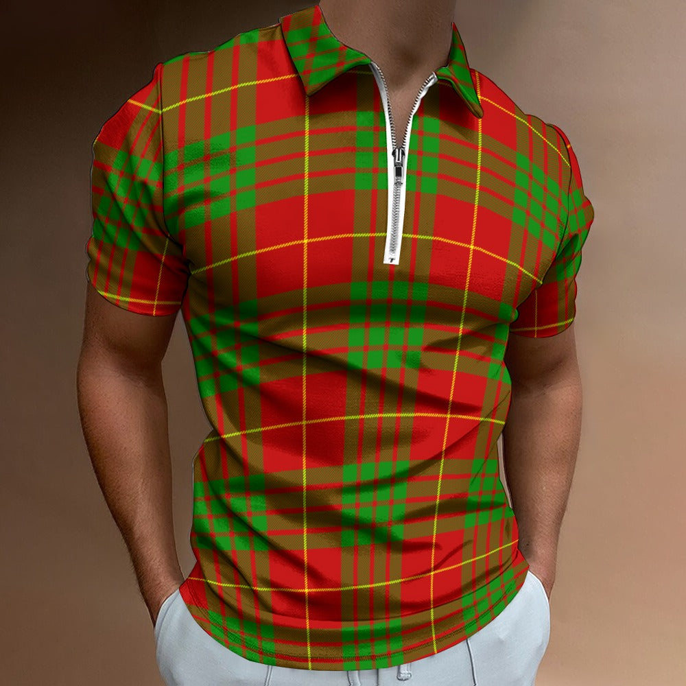 Clan Cameron Tartan Short sleeve polo shirt