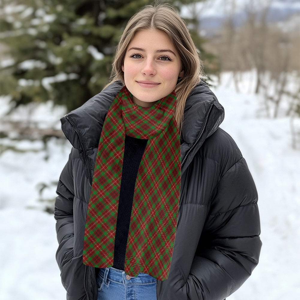 Clan Ainslie Tartan Fluffy scarf