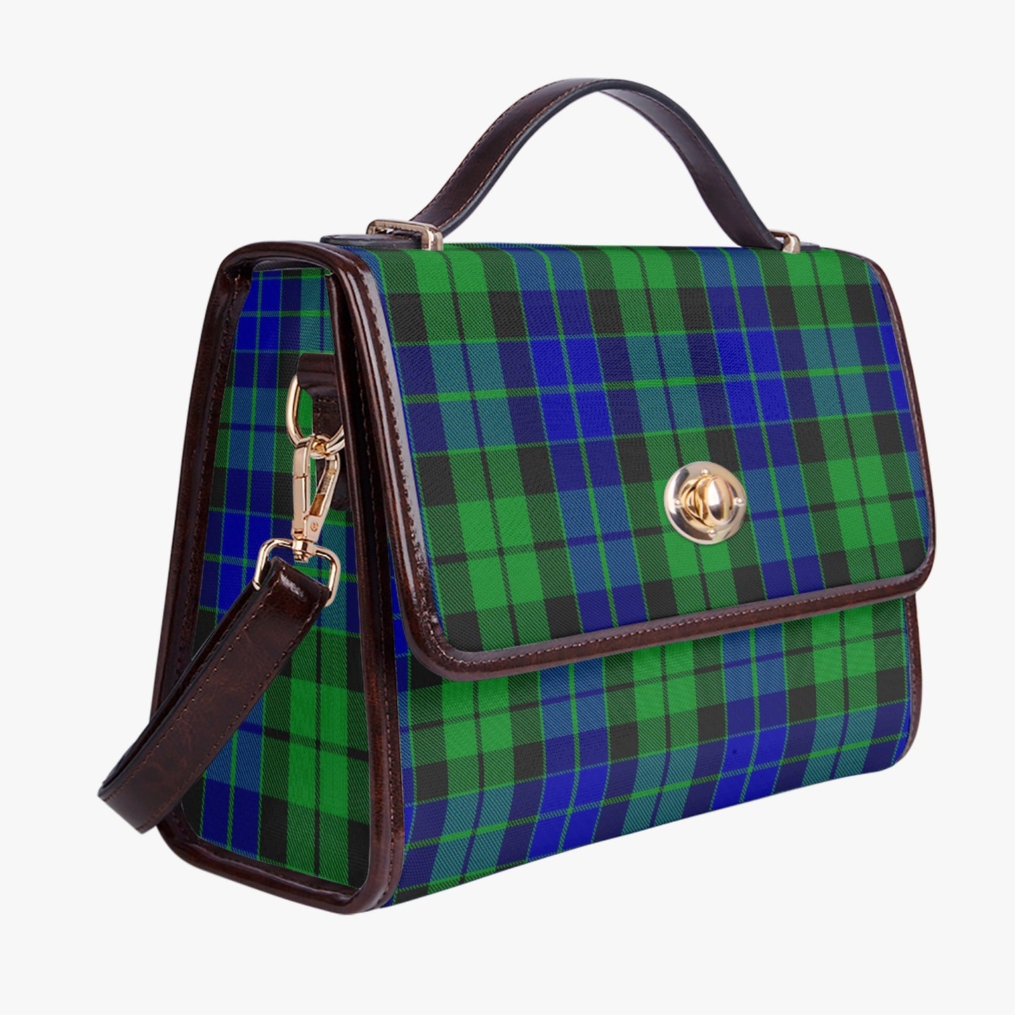 Clan MacKay Leather Flap Satchel Bag