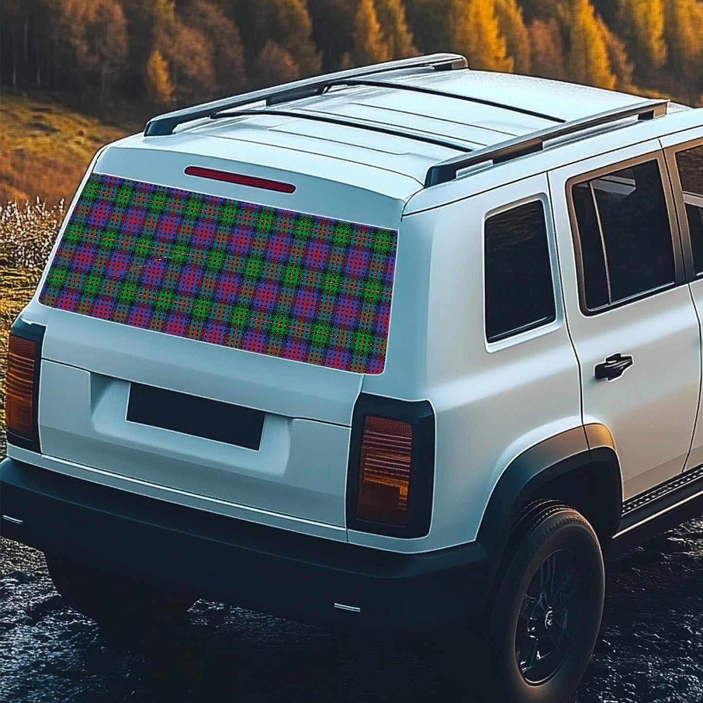 Clan Logan Tartan Rear Window Decal