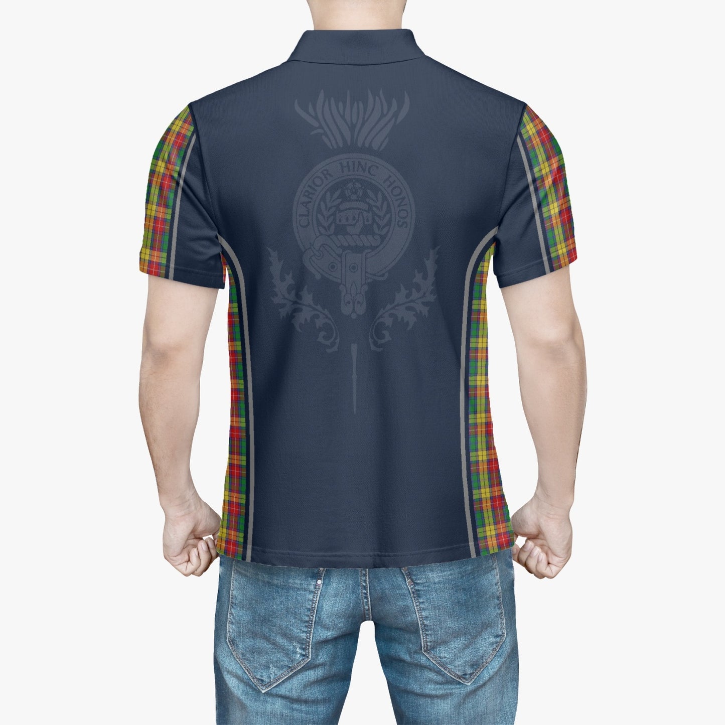 Clan Buchanan Crest & Tartan Polo Shirt