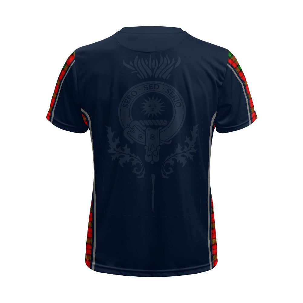 Clan Kerr Crest & Tartan Football Shirt