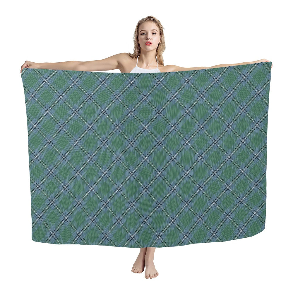 Clan Irvine of Drum Tartan Bias Chiffon Scarf