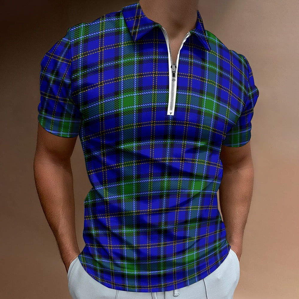 Clan Weir Tartan Short sleeve polo shirt