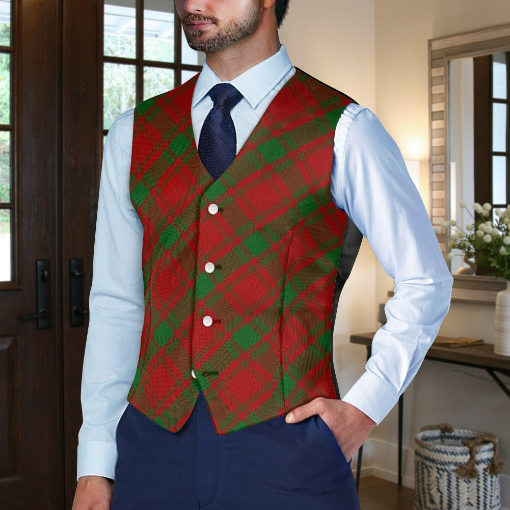 Clan MacQuarrie Tartan Bias Suit vest jacket