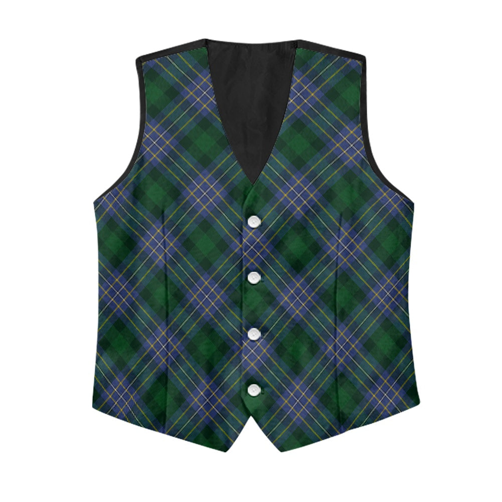 Clan Hughes Tartan Bias Suit vest jacket