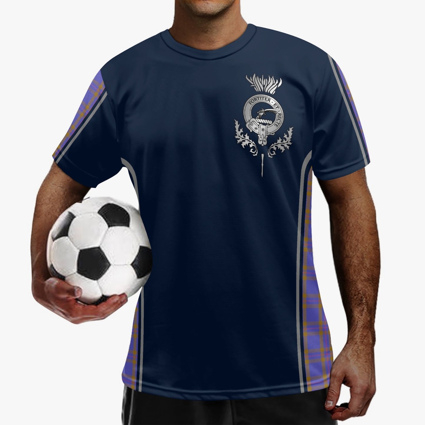 Clan Eliott Crest & Tartan Soccer Jersey