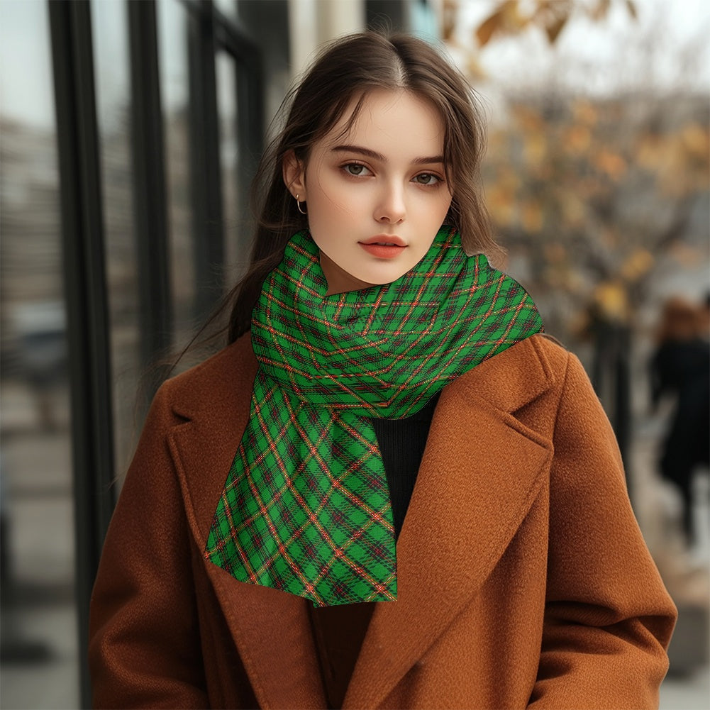 Clan Lundin Tartan Fluffy scarf