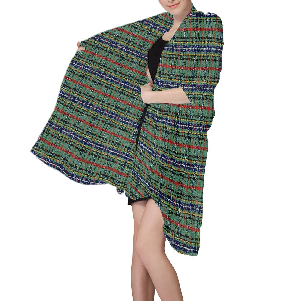 Clan Bisset Tartan Chiffon Scarf