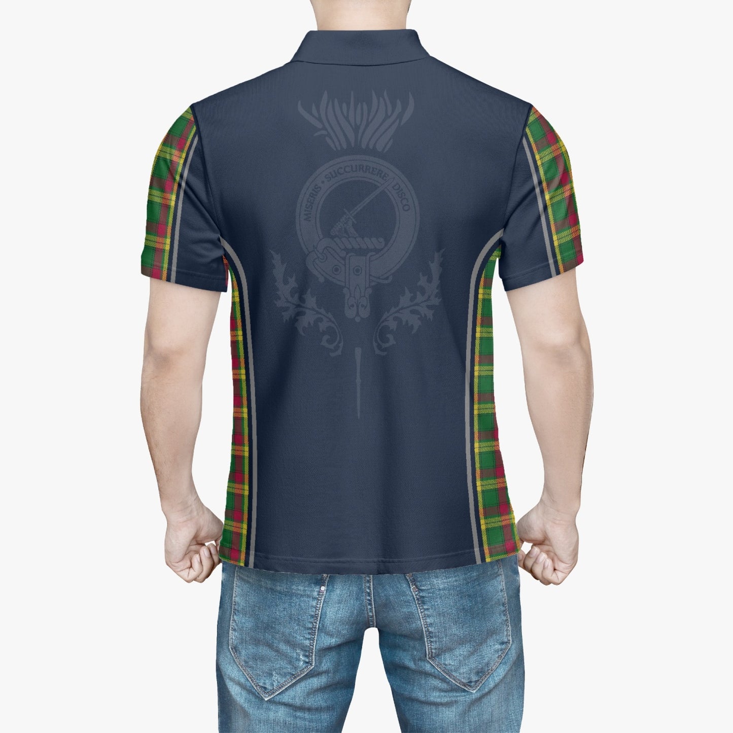 Clan MacMillan Crest & Tartan Polo Shirt