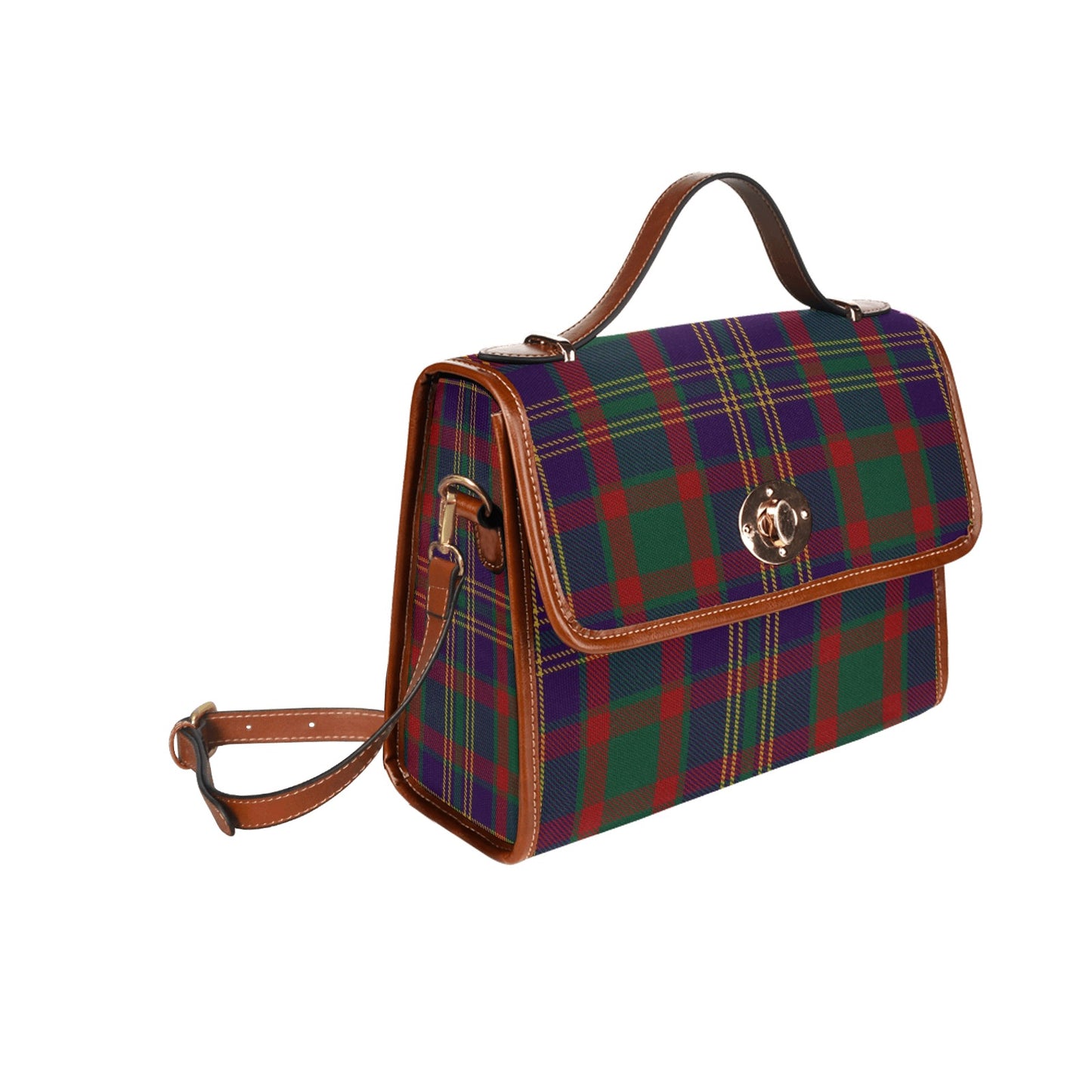 Irish County Cork Tartan Canvas Handbag