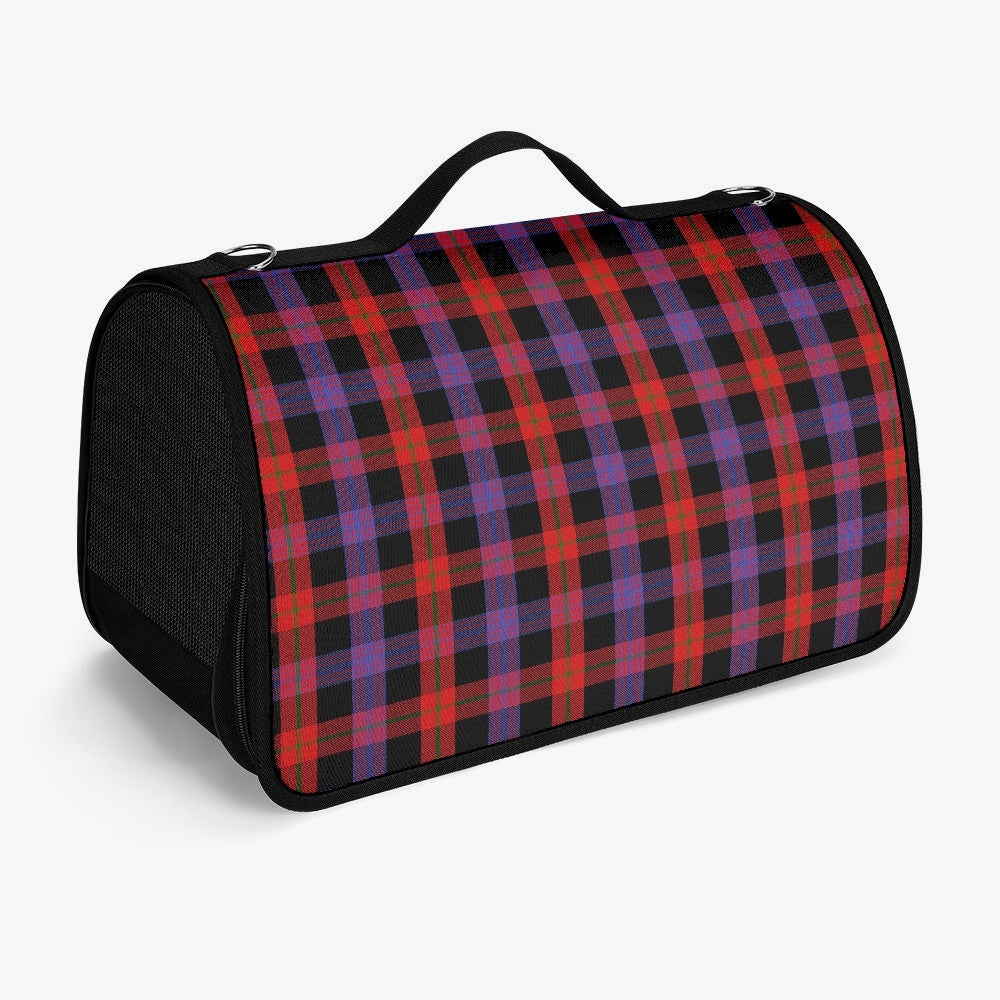 Clan Brown Tartan Pet Carrier Bag