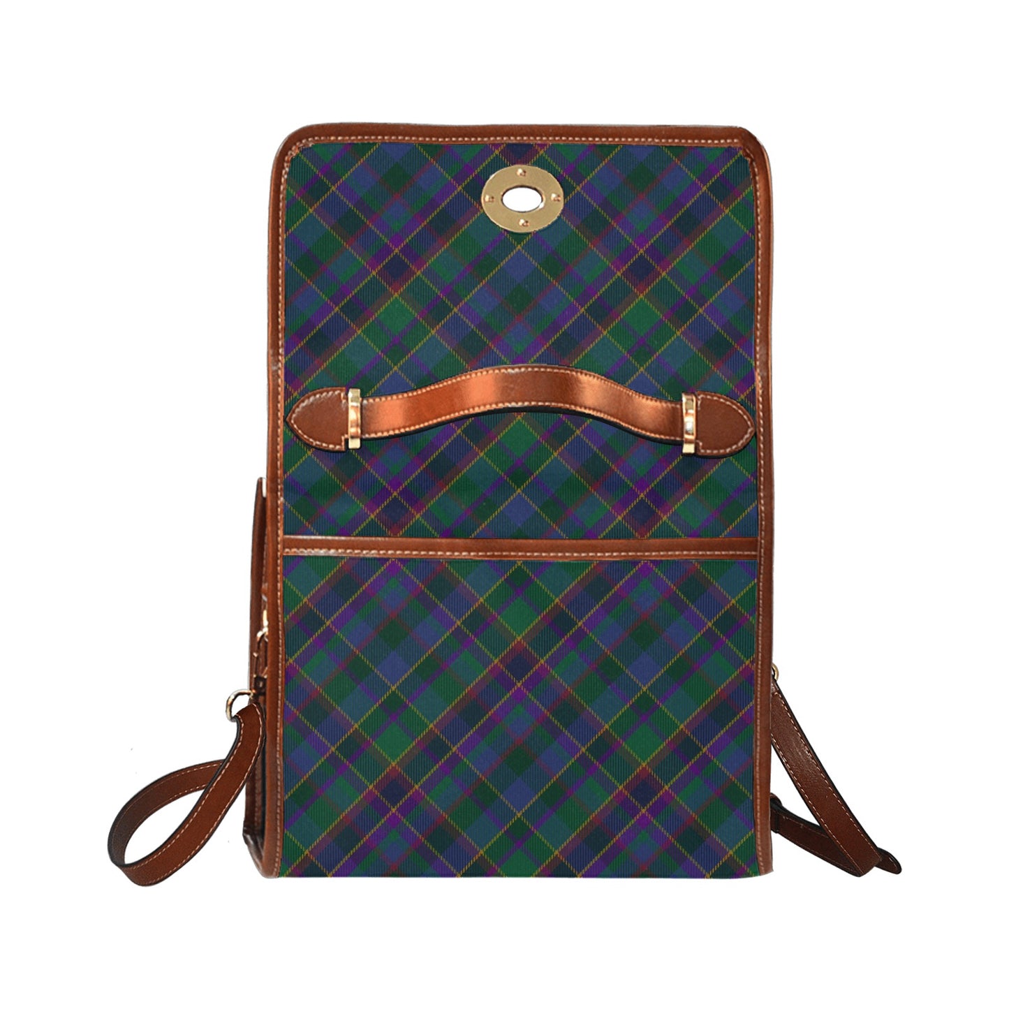 Fourth Fold Tartan Bias Waterproof Canvas Handbag