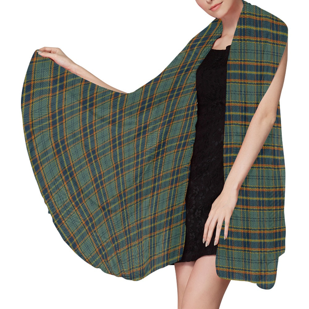Irish County Antrim Tartan Chiffon Scarf