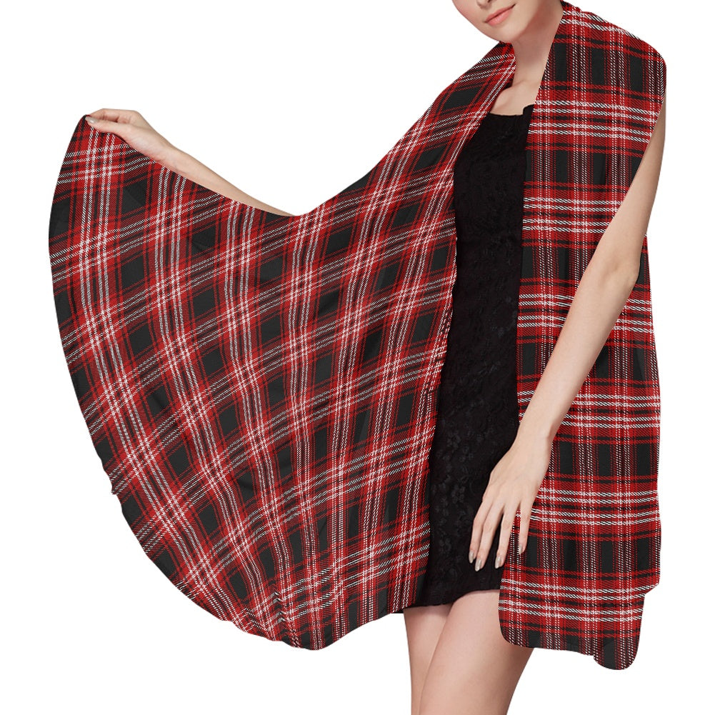 District - Tweedside Tartan Chiffon Scarf