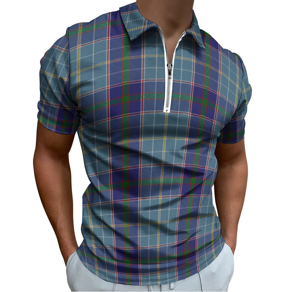 US State - Texas Tartan Short sleeve polo shirt