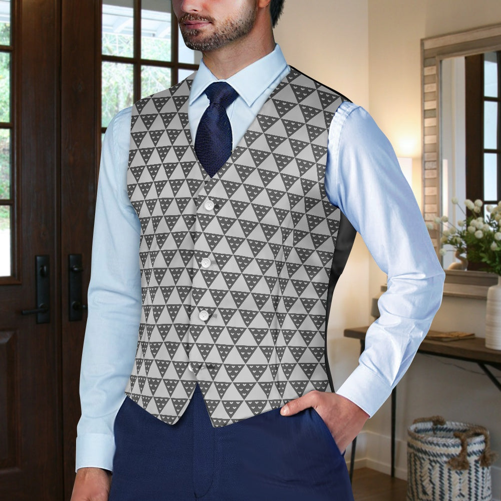 Wagara - Uroko Grey Suit vest jacket