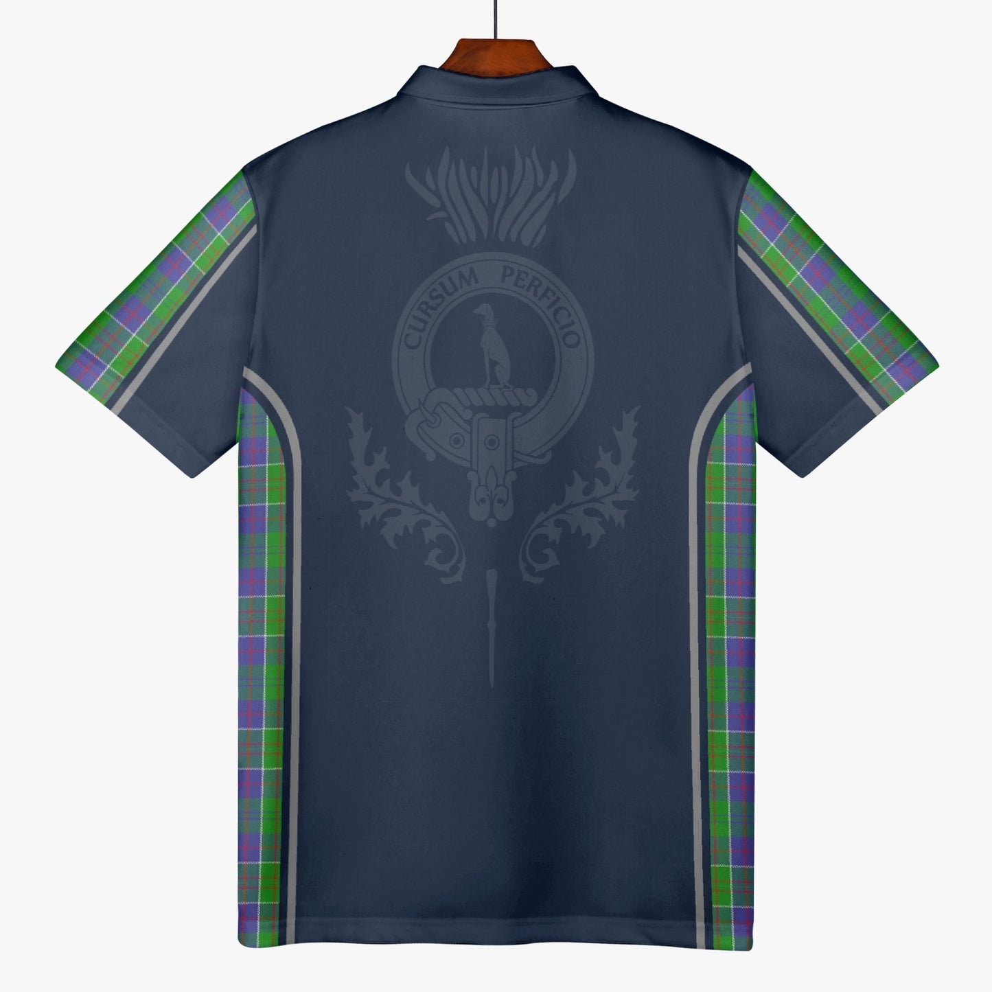 Clan Hunter Crest & Tartan Polo Shirt