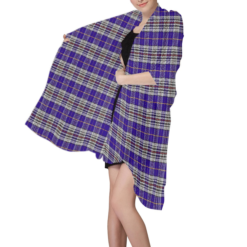 Clan Hannah Tartan Chiffon Scarf