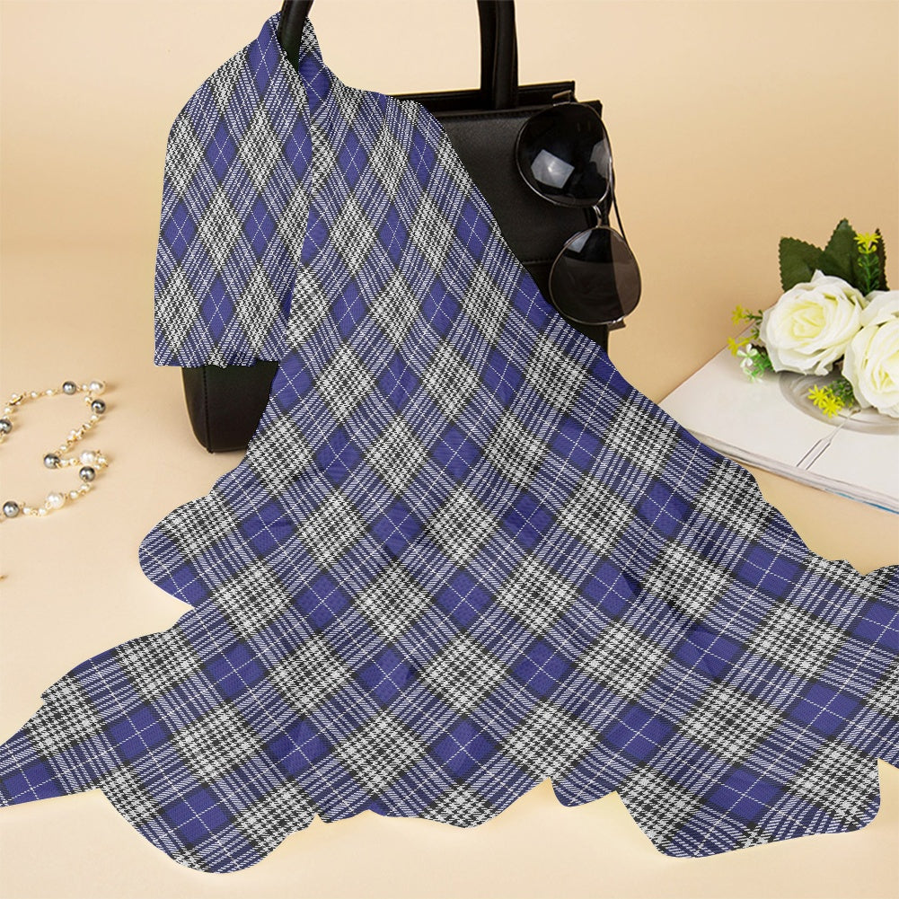 Clan Napier Tartan Bias Chiffon Scarf
