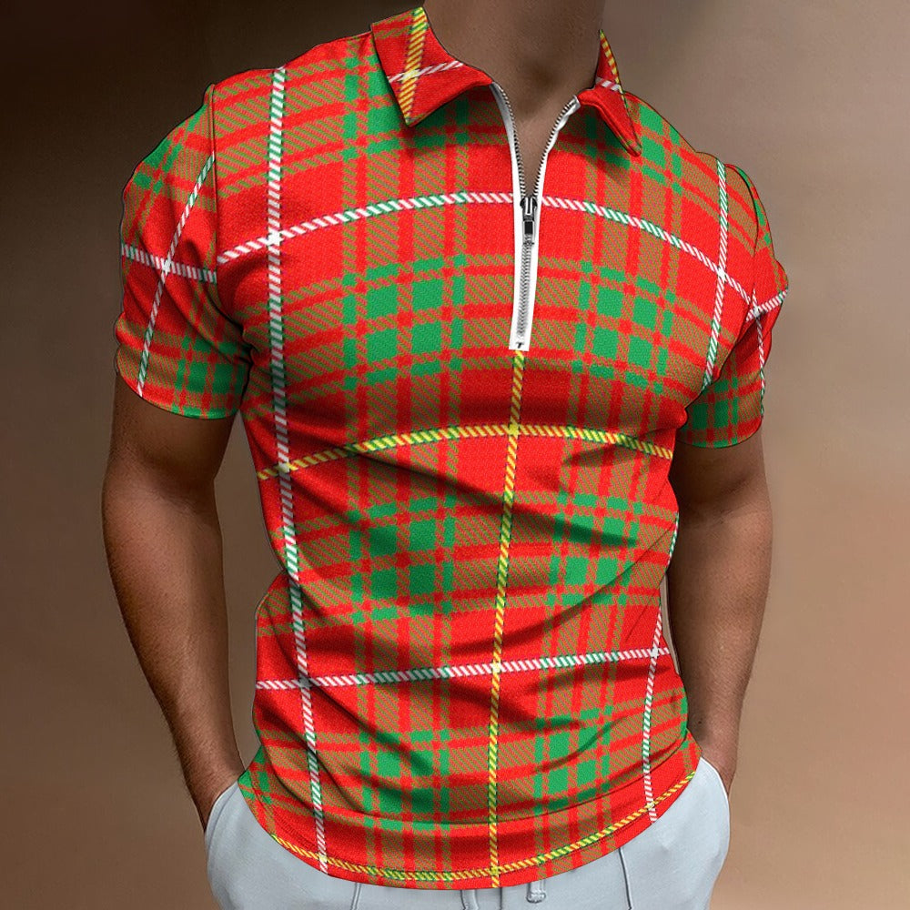 Clan Bruce Tartan Short sleeve polo shirt