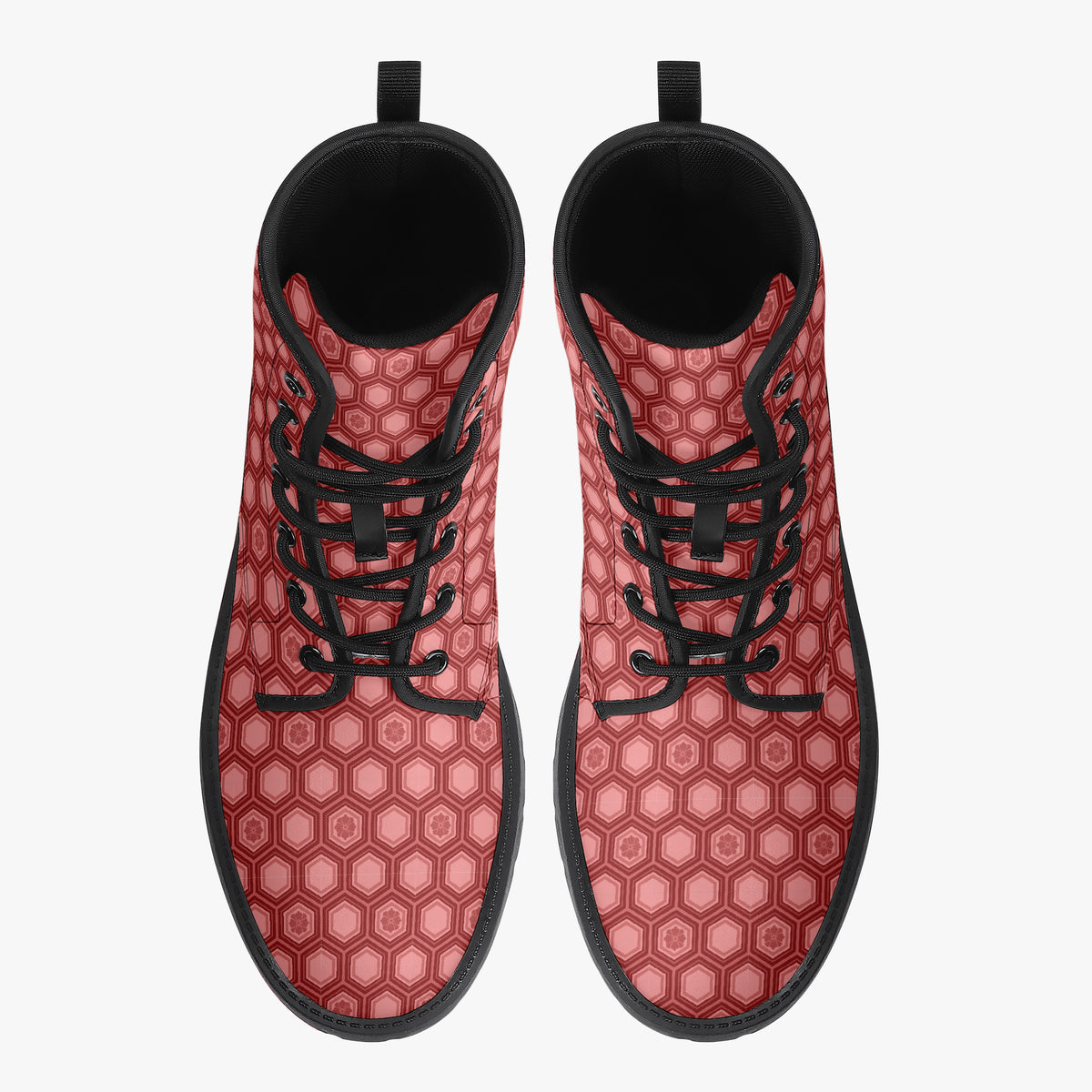 Japanese Wagara - Kikko Red - PU Leather Boots