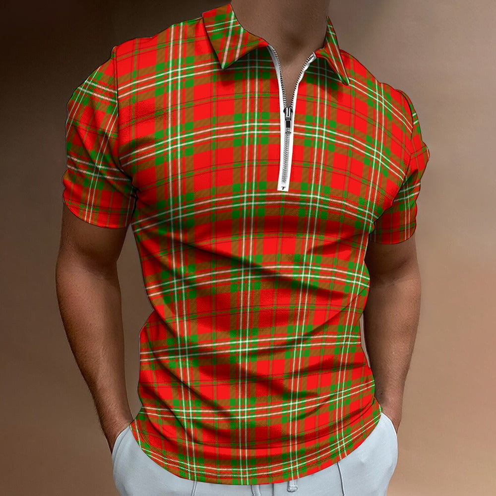 Clan Scott Tartan Short sleeve polo shirt