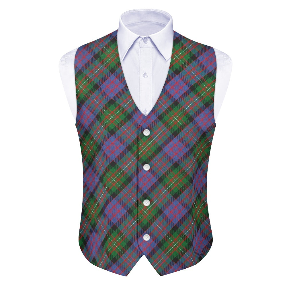 Clan MacDonnell of Glengarry Tartan Bias Suit vest jacket
