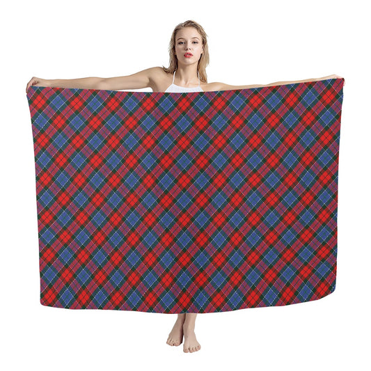 Clan Paterson Red Tartan Bias Chiffon Scarf